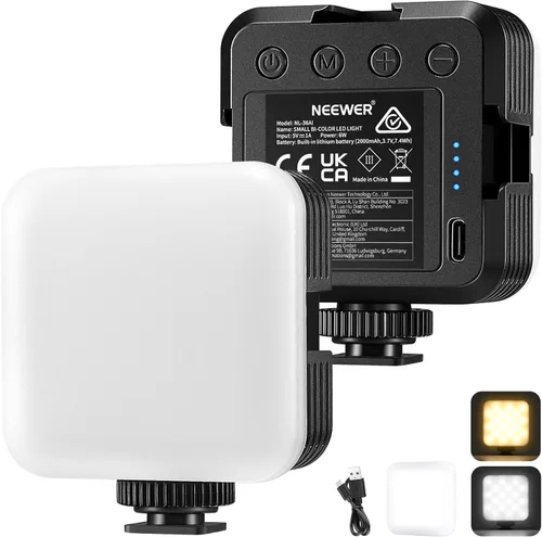 Miniatura 15 de NEEWER RGB62 Luz de video RGB magnética con control de APP mejorado, luz de cámara LED de color completo a 360° con 3 Cold Shoes CRI97+ 2500K-8500K