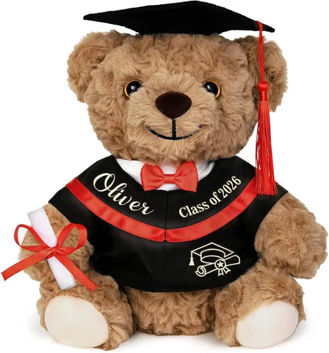Miniatura 12 de Oso de peluche personalizado con nombre bordado, oso de peluche personalizado, juguetes de oso de peluche personalizados para bebé, regalos