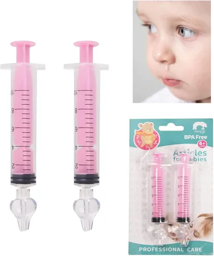 Irrigator Nasal para Bebé, Jeringa Nasal para Bebé de 10ml, Irrigador Portátil para Limpieza de Nariz de Bebé, Aspirador Nasal para Lavado Nasal de
