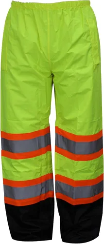 Miniatura 3 de RW-CLA3-TLM55 Y OR77 Clase 3 Traje de lluvia, chaqueta, pantalones de alta visibilidad reflectante fondo negro