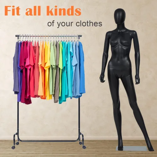 Miniatura 7 de Kinsuite 2 piezas de maniquí de cuerpo completo para mujer, soporte extraíble ajustable, forma de maniquí femenino, exhibición realista con base