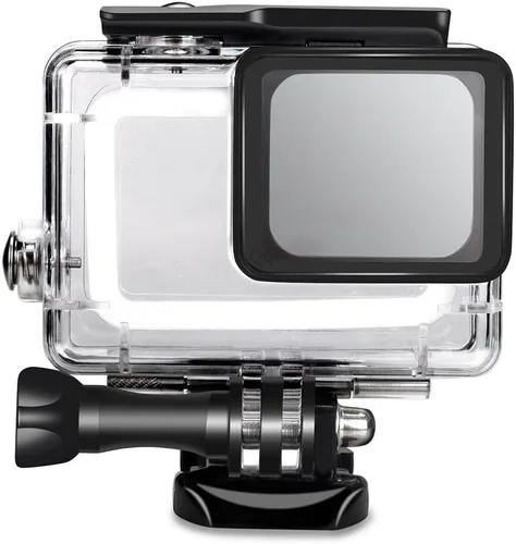 Funda impermeable negra para GoPro Hero 7 - Carcasa de buceo subacuática de 147.6 ft con soporte para GoPro Hero 6/5 y 7 Cámara de acción deportiva
