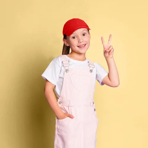 Miniatura 17 de DALIX Gorra plana de algodón, color marrón, náutico, rosa, rojo o blanco, para niños o jóvenes