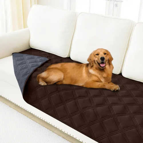 Miniatura 142 de Smiry Funda Impermeable para Cama de Perro, Manta Suave Reversible para Mascotas, Lavable a Prueba de Fugas para Gatos y Perros, Funda para Sofá