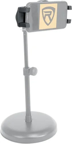 Miniatura 8 de Rockville Istand 22 Tablet Smartphone Holder 360 grados giratorio, ABS y agarre de goma, se adapta a 4.7-12.9 pulgadas, para soportes de micrófono