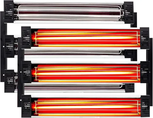 DATOUBOSS 2 × 3000 W lámpara de curado de pintura infrarroja de onda corta lámpara de pintura para cabina de pintura reparación de carrocería