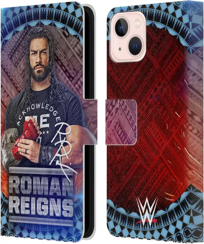 Miniatura 30 de Head Case Designs Officially Licensed WWE Distressed Logo Roman Reigns Leather Wallet Case Compatible with Apple iPhone 11