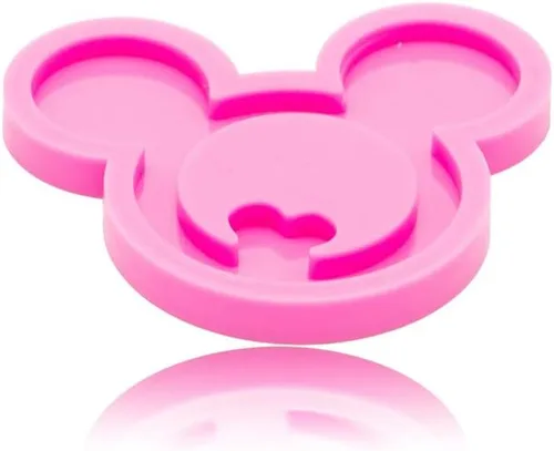 Miniatura 5 de 3 piezas de cabeza de ratón brillante brillante con lazo de amor para enfermera, forma de sombrero de enfermera, molde de silicona para bricolaje
