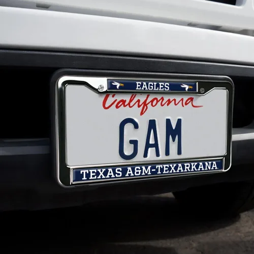 Miniatura 2 de Texas A&M University - Texarkana Mascot - Marco de metal estándar para placa de matrícula de tamaño completo