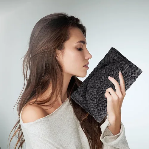 Miniatura 6 de Bolsos de mano de paja para mujer, bolsos tejidos de paja de maíz, bolsos de playa