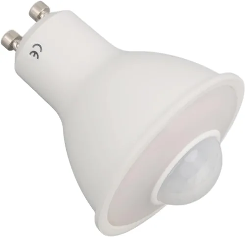 Miniatura 7 de Yctze Bombilla LED con sensor de movimiento GU10 de 5 W, 500 lúmenes, inducción humana infrarroja, luz cálida 3000 K, CA 100-240 V, reflector