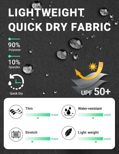 Miniatura 3 de BVVU Pantalones cargo capri de senderismo para mujer, ligeros, de secado rápido, pantalones deportivos impermeables para exteriores, pantalones