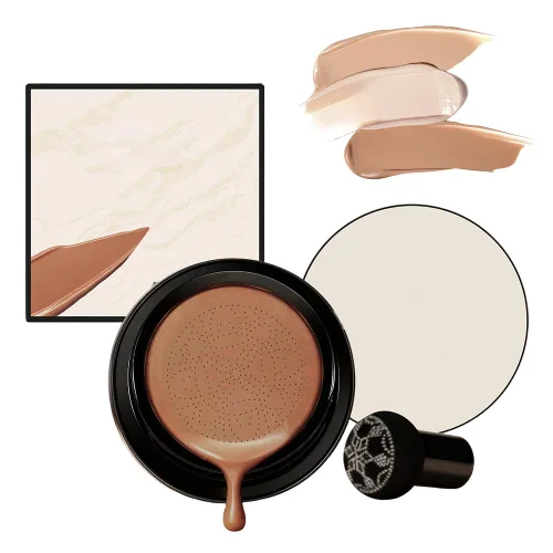 Base para mujeres mayores, 2026 nuevo cojín de cabeza de hongos CC crema, hidratante de larga duración cobertura completa BB Cream Base para piel