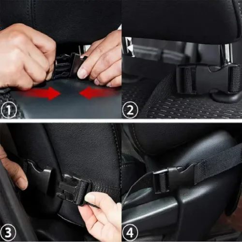 Miniatura 7 de Helteko Organizador de Asiento de Automóvil, Versión Ultra Organizadores de Asiento Trasero para Niños y Almacenamiento, Protector de Asiento