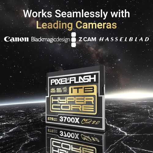 Miniatura 3 de PixelFlash Tarjeta CFast 2.0 de 1 TB 3700X HyperCore 575MB/s SATA3 VPG180, tarjeta CFast para cámaras fotográficas y cámaras DSLR cinematográficas