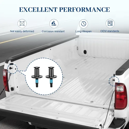 Miniatura 4 de Kit de pernos de bloqueo del pestillo trasero del portón trasero 1L3Z-99404A42-AA compatible con Ford F150 F250 F350 F450 F550 Super Duty Explorer