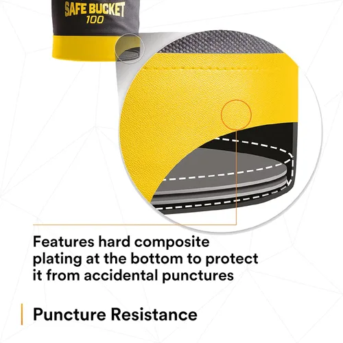 Miniatura 9 de 3M DBI-SALA - Protección contra caídas para herramientas, 1500133, cubo seguro de lona para control de derrames con 6 puntos de conexión de anillo
