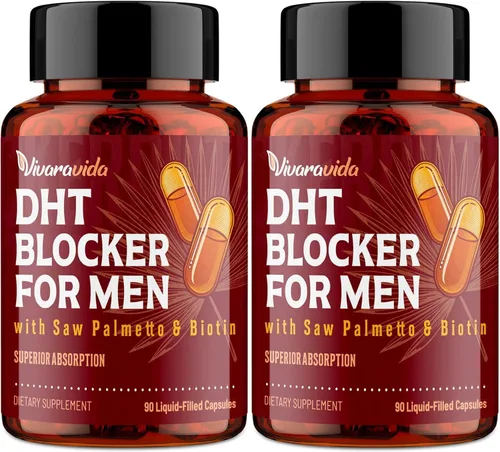 Miniatura 8 de DHT Blocker for Men Suplemento para el crecimiento del cabello con palma enana americana y biotina, vitaminas para el crecimiento del cabello