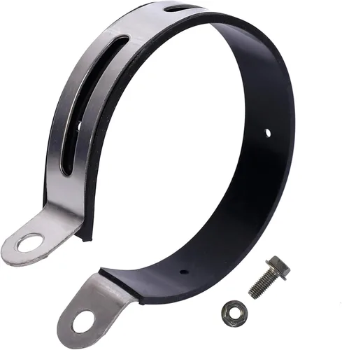 Miniatura 6 de Minho 2 piezas universal de motocicleta soporte de escape clip soporte de hardware abrazadera de escape soporte de escape suspensión interior 4