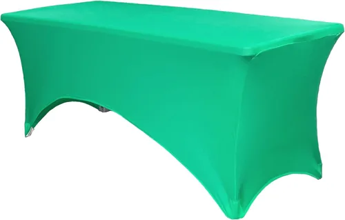 Miniatura 53 de YOUR CHAIR COVERS Mantel rectangular de elastano ajustable de 5 pies, color blanco, para decoración de bodas, eventos, patio, cubierta elástica