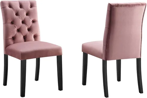 Miniatura 10 de Modway Duchess Performance Velvet - Juego de 2 sillas de comedor, color coñac
