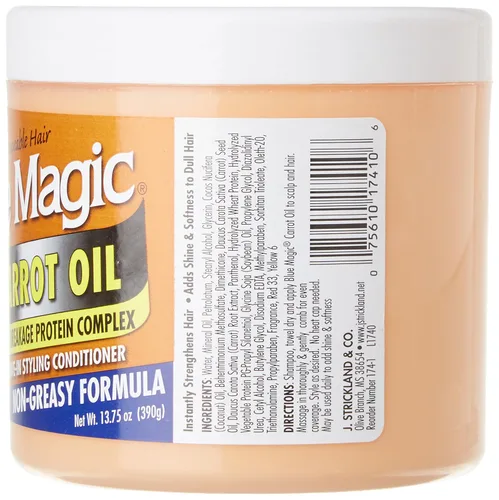 Miniatura 2 de Blue Magic Acondicionador de peinado sin enjuague con aceite de zanahoria, 13.75 onzas