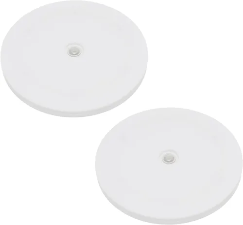 Miniatura 12 de 4 Piezas Negro 2 pulgadas Acrílico Lazy Susan Organizador Giratorio de Mesa con Rodamientos - Placa Giratoria Redonda para Estante de Especias
