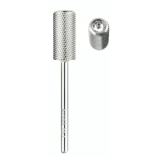 Miniatura 5 de Kiara Sky Uñas profesionales de acero inoxidable universales para taladro de uñas e-file (barril pequeño grueso (plateado)