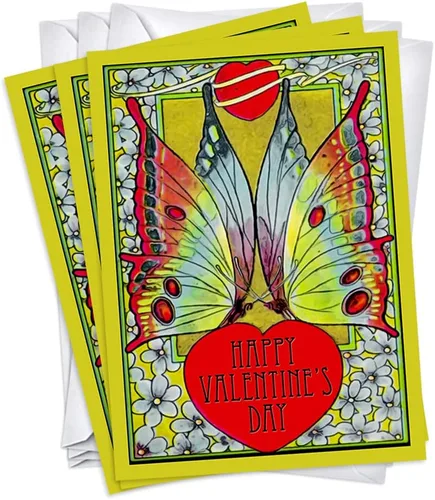 Miniatura 9 de Wright Home & Gift Divertidas tarjetas de felicitación del día de San Valentín/Galentines Paquete de 20 unidades a granel + 20 sobres (5 x 7)