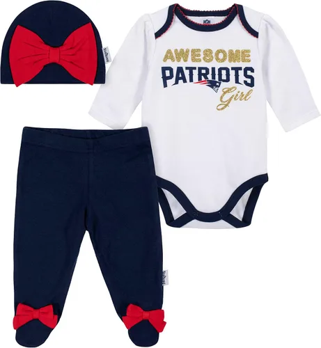 Miniatura 18 de NFL Conjunto de enterizo, pantalón con pies y gorro de 3 piezas para bebé niña Alternativa 2