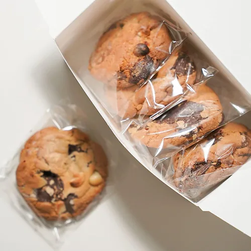 Miniatura 4 de Morepack Bolsas de celofán autosellantes autoadhesivas, 5 x 6 pulgadas, bolsas transparentes resellables para galletas para regalo, 200