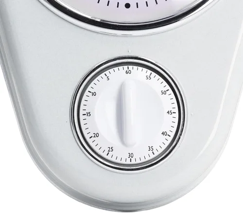 Miniatura 5 de Tyenaza Reloj de pared retro con temporizador de cocina de 9 pulgadas, multifuncional, innovador reloj de cuarzo de operación silenciosa