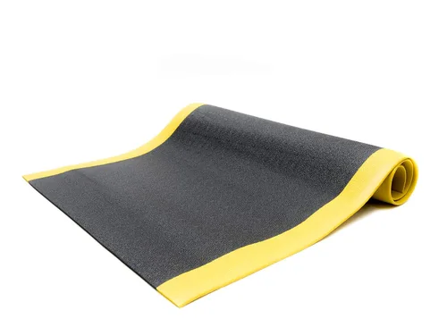 Miniatura 6 de Bertech - Alfombrilla de espuma de vinilo antifatiga, 3 pies de ancho x 3 pies de largo x 3/8 pulgadas de grosor, patrón texturizado