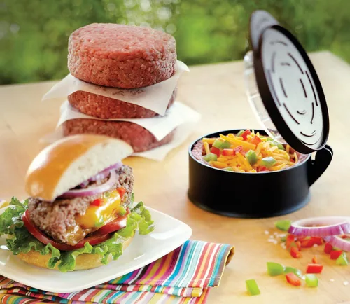 Miniatura 2 de Outset Q122 Burger Stuffer, 1 EA, Negro