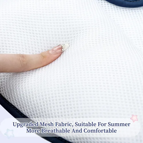 Miniatura 3 de Pea Pod - Soporte de cabeza para asiento de auto para bebé recién nacido, 2 en 1 Apoyo de cabeza y cuerpo para asiento de auto infantil para niños