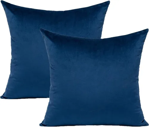 Miniatura 18 de Fundas de almohada de terciopelo de 16 x 16 pulgadas, color negro, fundas de almohada decorativas para sofá, fundas de almohada suaves, sólidas