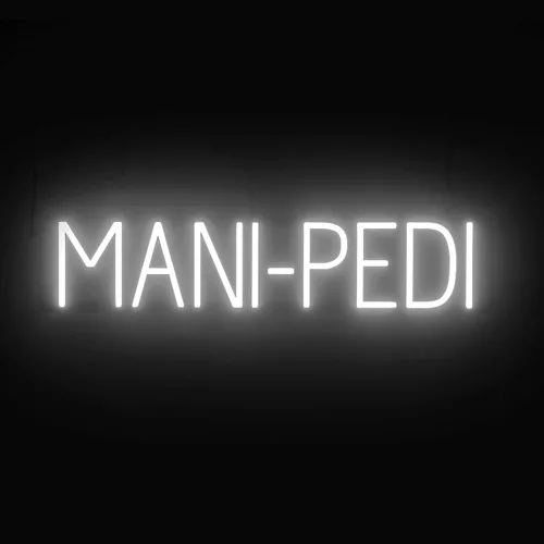 Miniatura 17 de SpellBrite MANI-PEDIS - Letrero para salones de manicura Letreros relacionados con salones de uñas con aspecto de neón, luz LED roja 33.4 x 6.3