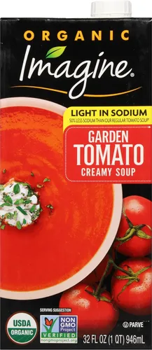 Imagine Light in Sodium - Sopa de tomate cremosa orgánica para jardín, 32 onzas