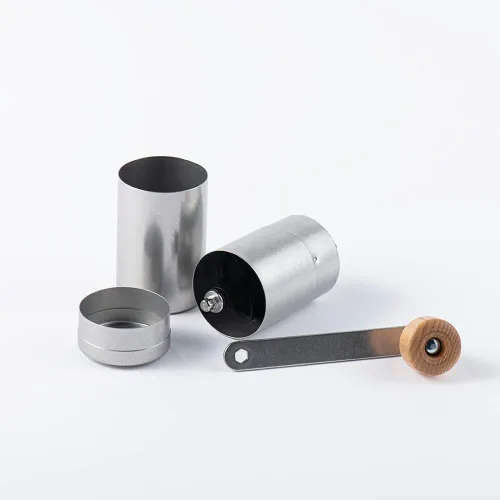 Miniatura 2 de Molinillo de café vintage Inox, fabricado en Japón, pulido a mano, hoja de cerámica, acero inoxidable, tratamiento de envejecimiento, irrompible