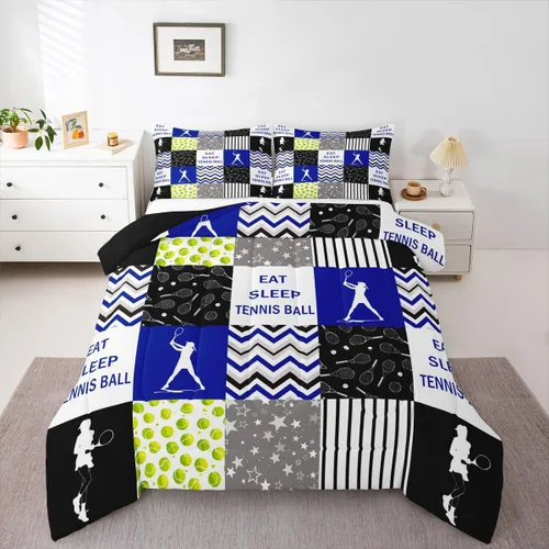 Miniatura 32 de Erosebridal Edredón de baloncesto para niños, juegos deportivos, inserción de edredón individual para niños, adolescentes y adultos, juego