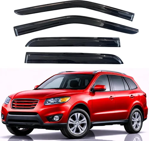 Miniatura 94 de KPY Visor de ventana compatible con Hyundai Tucson 2021-2025, 4 piezas de deflector de ventilación para ventana lateral, estilo Mugen, protector