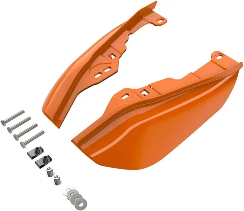 Advanblack Deflectores de aire Road Glide Mid Frame 2024 compatibles con Harley Touring Street Glide, Road King, Electra Glide, 2009-2025 (naranja
