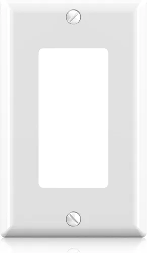 Miniatura 26 de ELEGRP Placa decorativa de pared para receptáculo, cubiertas decorativas de tamaño estándar de 1 gang, placas frontales de policarbonato irrompibles