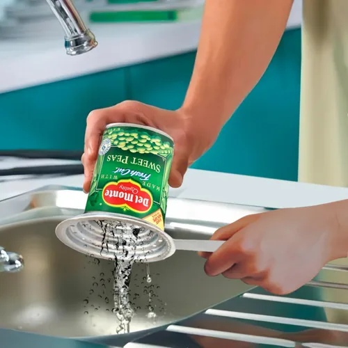 Miniatura 8 de Colador de latas multiusos de acero inoxidable – Colador universal de acero inoxidable de grado alimenticio con asa para latas pequeñas y grandes