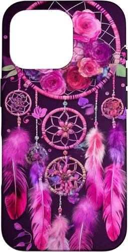 Miniatura 20 de Feather and Flower Dream Catcher Designed Case for iPhone 17