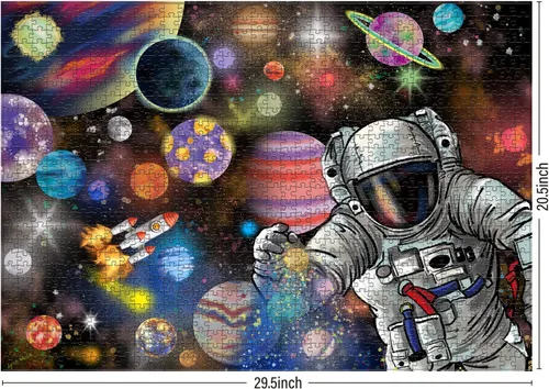 Miniatura 3 de Antelope - Rompecabezas de 1000 piezas para adultos, rompecabezas de viaje espacial de 1000 piezas por Lynn Weilin, 29.5 x 20.5 pulgadas, piezas