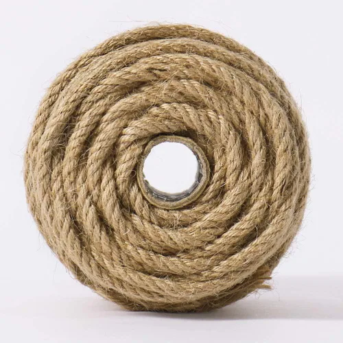 Miniatura 5 de Tenn Well - Cuerda de yute de 5 mm, 30 metros, cuerda resistente de 4 capas y trenzada de yute gruesa para jardinería, manualidades, paquetes, poste