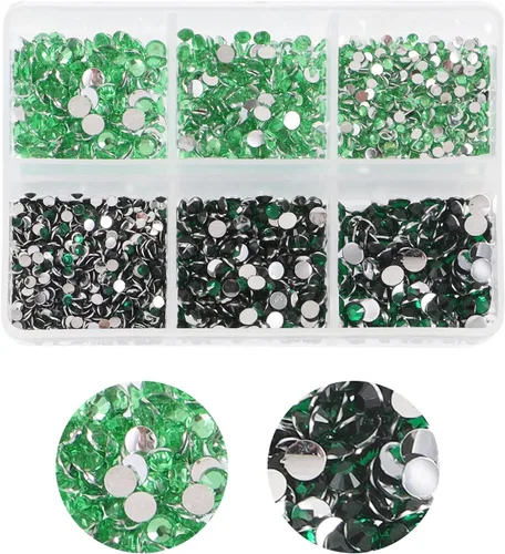 Miniatura 11 de 15000 diamantes de imitación con parte trasera plana para manualidades, cristales de colores mixtos de 0.118 pulgadas, gemas de resina con purpurina