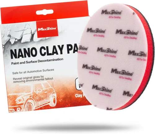 Miniatura 8 de Maxshine Almohadilla universal de arcilla de grado fino de 5 pulgadas, disco de arcilla reutilizable para detalles de automóviles, elimina el exceso