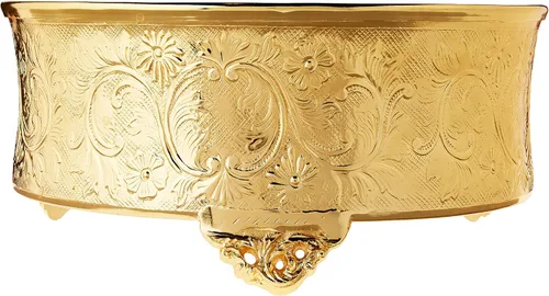 Miniatura 2 de Elegance Soporte redondo para tartas de boda, 14 pulgadas, dorado